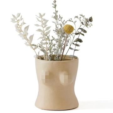 BASE ROOTS Home Decor Plant Pot: Aesthetic Boho Flower Vase for Indoor Use