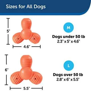 PetSafe Sportsmen Squeak 'N' Treat Troog Dog Chew Toy - Interactive Pet Puzzle for Boredom or Separation Anxiety - Use with Treats - Large