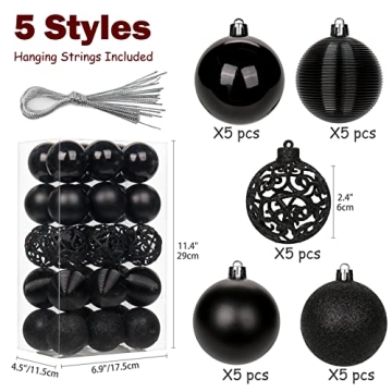 Shatterproof Christmas Ball Ornaments - 30 PCS Set for Everyone