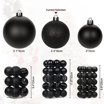 Shatterproof Christmas Ball Ornaments - 30 PCS Set for Everyone