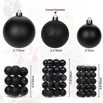 Shatterproof Christmas Ball Ornaments - 30 PCS Set for Everyone