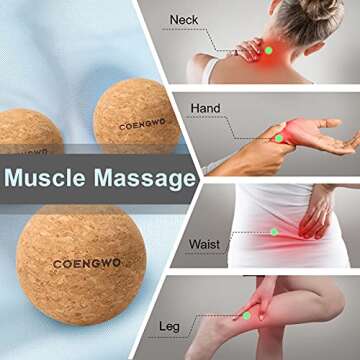 COENGWO Massage Balls for Myofascial Release & Relief