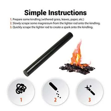West Lake Tactical Ferro Rods for Reliable Fire Starting