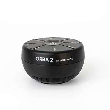 Orba 2 by Artiphon | Portable Electronic Multi-Instrument | Samples, Synth, Looper, and MIDI controller | iOS, Mac, Windows, PC, Bluetooth & USB