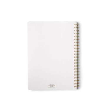DesignWorks Ink 8.25" x 11.6" Speckled Ivory White Textured Paper Twin Wire Spiral No. 1 Notebook Jo...