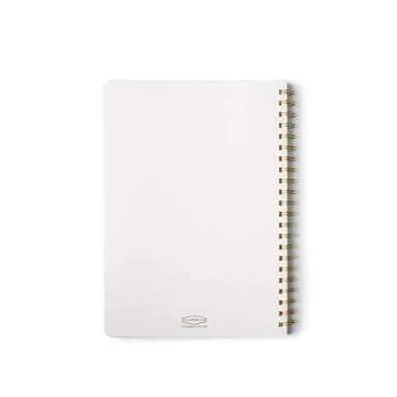DesignWorks Ink 8.25" x 11.6" Speckled Ivory White Textured Paper Twin Wire Spiral No. 1 Notebook Jo...