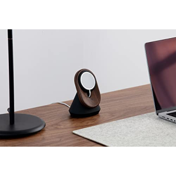Oakywood Walnut Phone Stand for MagSafe iPhone 12-16 Desk Holder