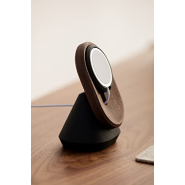 Oakywood Walnut Phone Stand for MagSafe iPhone 12-16 Desk Holder