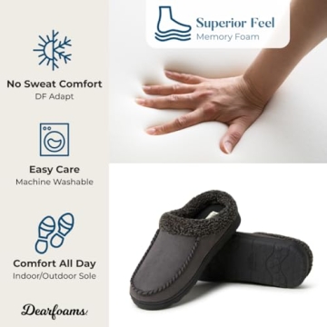 Comfortable Wide Width Dearfoams Clogs for Men