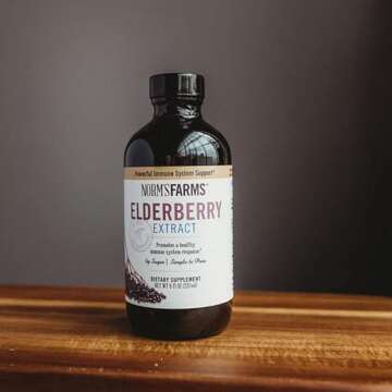 Norm's Farms American Elderberry Extract - Pure Concentrate for Immune Support Made with Berries - Vegan, Gluten Free, Non-GMO - 2 8 Oz. Bottles