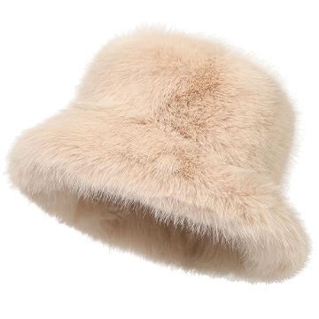 Stylish Rulala Faux Fur Bucket Hat Perfect for Winter