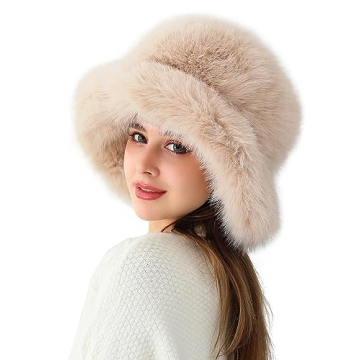 Stylish Rulala Faux Fur Bucket Hat Perfect for Winter