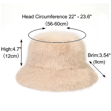Stylish Rulala Faux Fur Bucket Hat Perfect for Winter