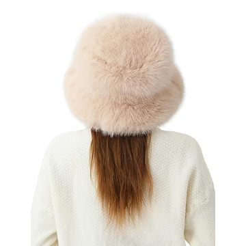 Stylish Rulala Faux Fur Bucket Hat Perfect for Winter