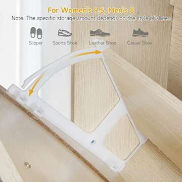 Angel Sar Rattan Shoe Cabinet with 2 Flip Drawers, Narrow Shoe Storage Cabinet for Entryway, Slim Shoe Organizer with Metal Legs, Natural Wood