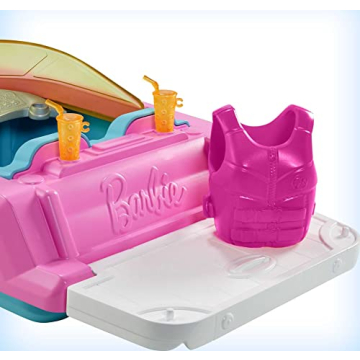 Barbie Floating Toy Boat with Puppy and Accessories