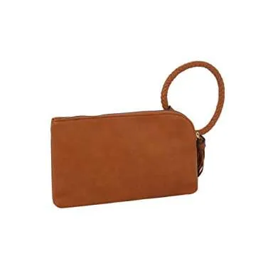 Stylish Vegan Leather Clutch Wristlet for Women