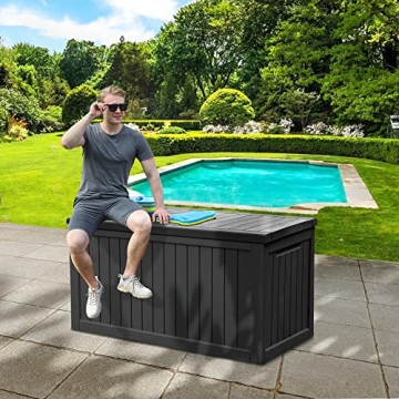 YITAHOME XXXL Outdoor Storage Deck Box for Garden Tools