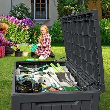 YITAHOME XXXL Outdoor Storage Deck Box for Garden Tools