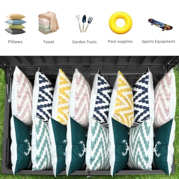 YITAHOME XXXL Outdoor Storage Deck Box for Garden Tools