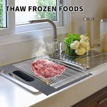 Roll Up Dish Drying Rack - Perfect for Space-Saving Kitchens