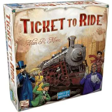 Family Friendly Ticket to Ride Board Game for Ages 8+