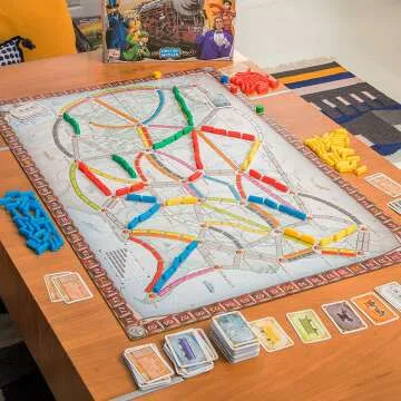 Family Friendly Ticket to Ride Board Game for Ages 8+