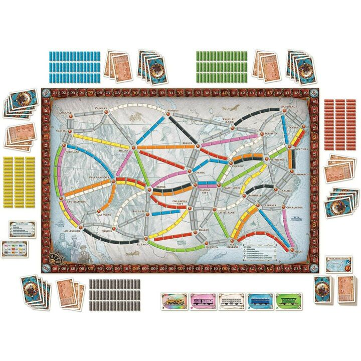 Family Friendly Ticket to Ride Board Game for Ages 8+
