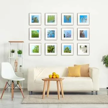 Frametory 12x12 Gold Aluminum Picture Frames Set of 12