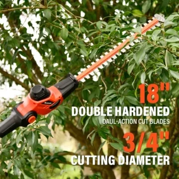 Maxlander Cordless 2-in-1 Pole Saw and Hedge Trimmer