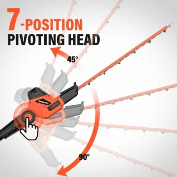 Maxlander Cordless 2-in-1 Pole Saw and Hedge Trimmer