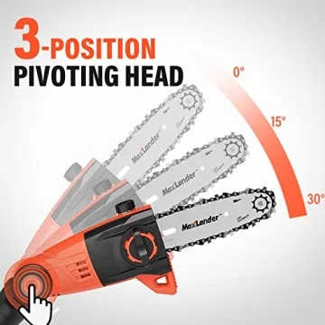 Maxlander Cordless 2-in-1 Pole Saw and Hedge Trimmer