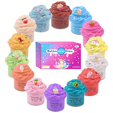 14 Pack Super Mini Butter Slime Colorful and Scented Fun
