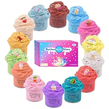 14 Pack Super Mini Butter Slime Colorful and Scented Fun