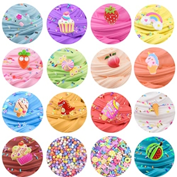 14 Pack Super Mini Butter Slime Colorful and Scented Fun