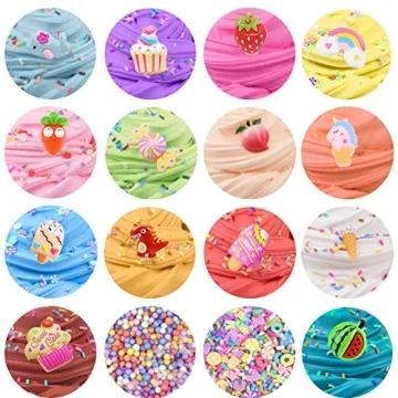14 Pack Super Mini Butter Slime Colorful and Scented Fun