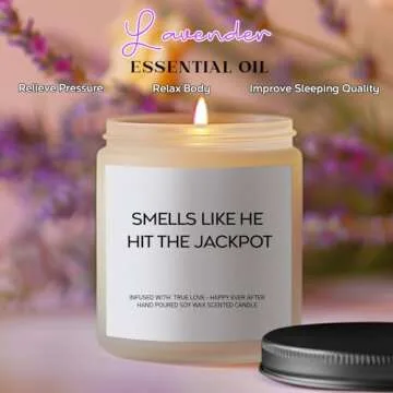 Funny Bridal Shower Gifts for Bride - Bride Gifts - Engagement Gifts for Women - Engaged Gifts Scented Candle