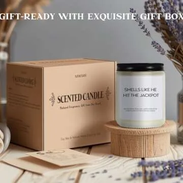 Funny Bridal Shower Gifts for Bride - Bride Gifts - Engagement Gifts for Women - Engaged Gifts Scented Candle