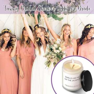 Funny Bridal Shower Gifts for Bride - Bride Gifts - Engagement Gifts for Women - Engaged Gifts Scented Candle
