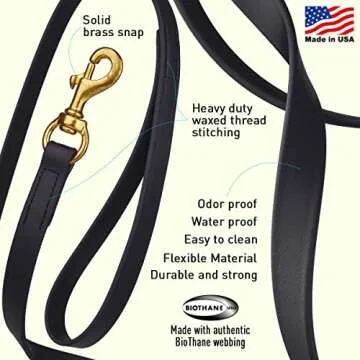 Viper K9 Biothane Dog Leash - Durable Waterproof Lead for All Tasks