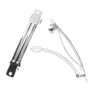 Beadaholique PJH1015Y 10-Pack French Barrette Hair Clips Fun Craft Beading Project, 2-1/4-Inch, Silver Tone