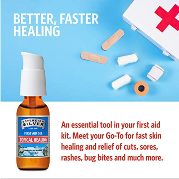 Sovereign Silver First Aid Gel Natural Healing 1 oz