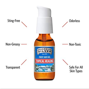 Sovereign Silver First Aid Gel Natural Healing 1 oz