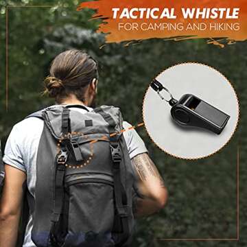 LIT FITNESS Survival Tent Emergency Shelter with Titan Paracord, 2 Person Survival Kit Mylar Tent Includes Survival Lamp and Tactical Whistle for Outdoors Camping and Hiking