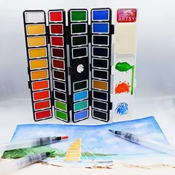 Artsy Watercolor Paint Set - 38 Colors & Brushes for All Artists
