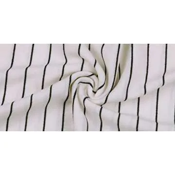 WIHOLL T Shirts for Women Short Sleeve Black and White Striped Tunic Tops S