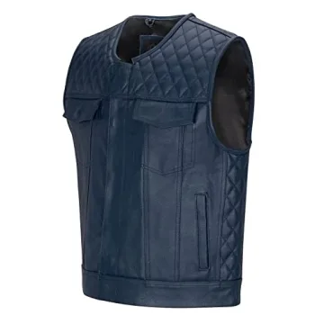 Cuttlanes Sleeveless Leather Vest for Riders