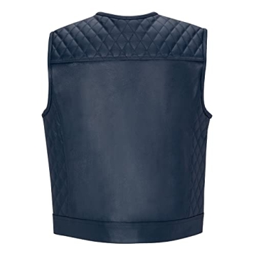 Cuttlanes Sleeveless Leather Vest for Riders