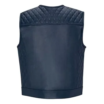 Cuttlanes Sleeveless Leather Vest for Riders
