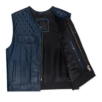 Cuttlanes Sleeveless Leather Vest for Riders